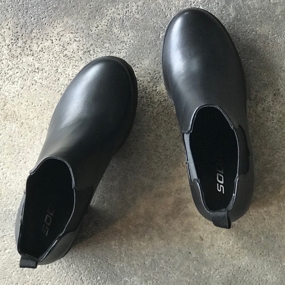 Size 10 Soda Jaber Black Lug Sole Combat Boot - Picture 10 of 10